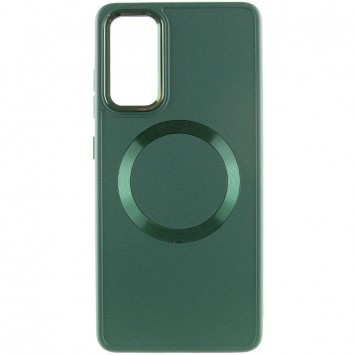 TPU чехол Bonbon Metal Style with MagSafe для Samsung Galaxy S23, Зеленый / Army Green - Samsung - изображение 1