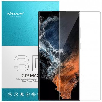 Чорне захисне скло Nillkin (CP+ max 3D) для Samsung Galaxy S23 Ultra