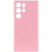 Чехол Silicone Cover Lakshmi Full Camera (AAA) для Samsung Galaxy S23 Ultra, Розовый / Light pink