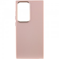 Шкіряний чохол Bonbon Leather Metal Style для Samsung Galaxy S23 Ultra, Рожевий / Light pink