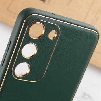 Кожаный чехол Xshield для Samsung Galaxy S23+, Зеленый / Army Green - Samsung Galaxy S23+ - изображение 4