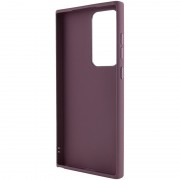 TPU чохол Bonbon Metal Style для Samsung Galaxy S23 Ultra, Бордовий / Plum
