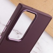TPU чехол Bonbon Metal Style для Samsung Galaxy S23 Ultra, Бордовый / Plum