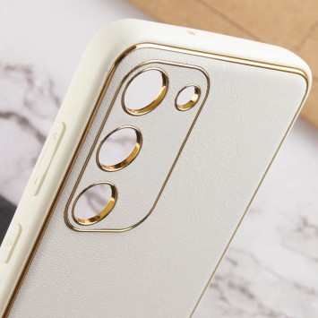 Кожаный чехол Xshield для Samsung Galaxy S23+, Белый / White - Samsung Galaxy S23+ - изображение 4