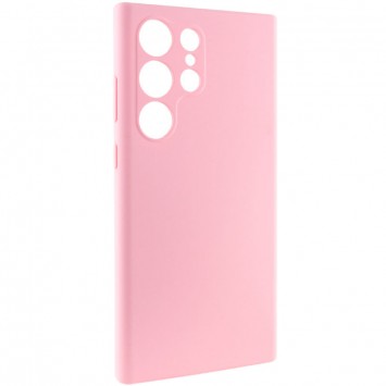 Чехол Silicone Cover Lakshmi Full Camera (AAA) для Samsung Galaxy S23 Ultra, Розовый / Light pink - изображение 1