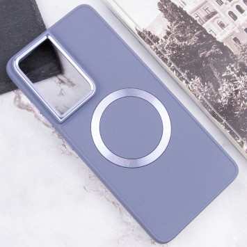 TPU чохол Bonbon Metal Style with MagSafe для Samsung Galaxy S23 Ultra, Сірий / Lavender - Samsung - зображення 3 