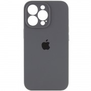 Чохол Silicone Case Full Camera Protective (AA) для Apple iPhone 13 Pro (6.1"), Сірий / Dark Gray