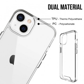 Чохол TPU для iPhone 13 mini - Space Case transparent (Прозорий) - Чохли для iPhone 13 mini - зображення 3 