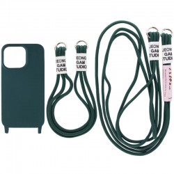 Чехол TPU two straps California для iPhone 11 Pro Max, Зелений / Forest green