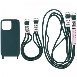 Чохол TPU two straps California для iPhone 11 Pro Max, Зелений / Forest green