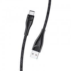 Дата кабель Usams US-SJ395 U41 Type-C Braided Data and Charging Cable 2m, Чорний