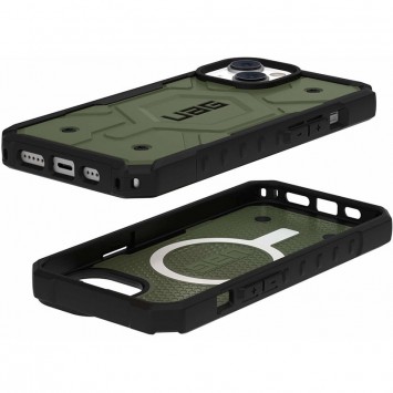 Противоударный чехол UAG Pathfinder with MagSafe для iPhone 15, Зеленый - изображение 4