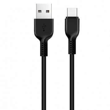 Чорний USB кабель телефону Hoco X20 Flash Type-C Cable довжиною 3 метри