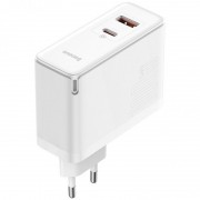 Зарядное устройство Baseus GaN5 Pro Type-C+USB 100W EU (CCGP09020), Белый