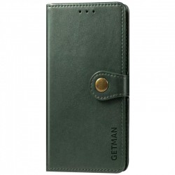 Шкіряний чохол книжка GETMAN Gallant (PU) для Samsung Galaxy A14 4G/5G, Зелений