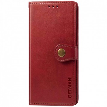 Кожаный чехол книга GETMAN Gallant (PU) для Samsung Galaxy A34 5G, Красный