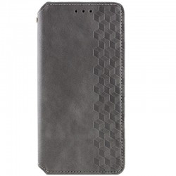 Шкіряний чохол книжка GETMAN Cubic (PU) для Samsung Galaxy A34 5G, Сірий