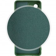 Чехол Silicone Cover Lakshmi Full Camera (A) для Samsung Galaxy A34 5G, Зеленый / Dark green