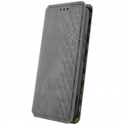 Кожаный чехол книжка GETMAN Cubic (PU) для Samsung Galaxy A34 5G, Серый