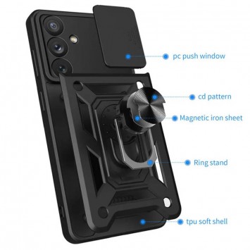 Ударопрочный чехол Camshield Serge Ring для Samsung Galaxy A34 5G, Черный - Samsung Galaxy A34 5G - изображение 3