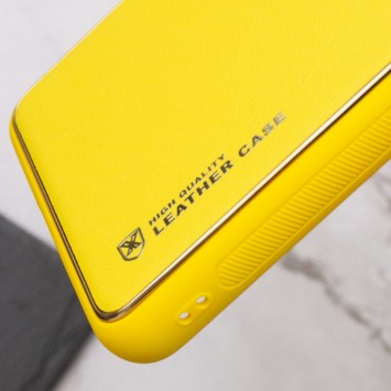 Кожаный чехол Xshield для Samsung Galaxy A34 5G, Желтый / Yellow - Samsung Galaxy A34 5G - изображение 2