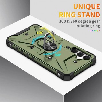 Ударопрочный чехол Pathfinder Ring для Samsung Galaxy A54 5G, Зеленый / Army Green - Samsung Galaxy A54 5G - изображение 2