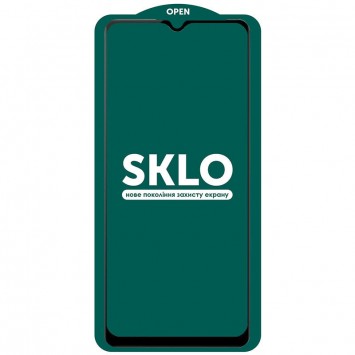 Захисне скло SKLO 5D (full glue) (тех.пак) для Samsung A12/M12/A02s/M02s/A02/A03s/A03 Core/A03, Чорний