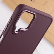 TPU чехол Bonbon Metal Style для Samsung Galaxy A12, Бордовый / Plum