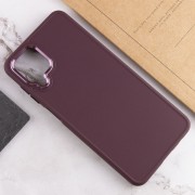 TPU чохол Bonbon Metal Style для Samsung Galaxy A12, Бордовий / Plum
