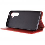 Шкіряний чохол книжка GETMAN Cubic (PU) для Samsung Galaxy M34 5G, Червоний