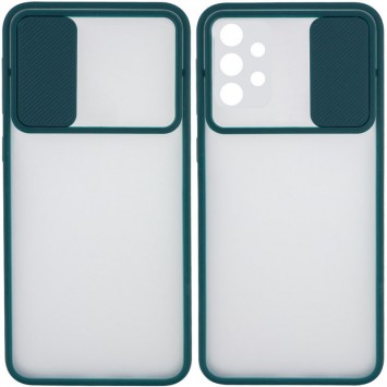 Чехол для Samsung Galaxy A33 5G - Camshield mate TPU со шторкой для камеры (Зеленый)