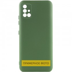 Чехол Silicone Cover Lakshmi Full Camera (A) для Samsung Galaxy M33 5G, Зеленый / Dark green