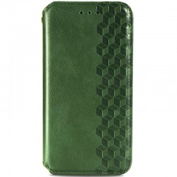 Шкіряний чохол книжка GETMAN Cubic (PU) для Samsung Galaxy M33 5G, Зелений