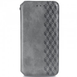 Кожаный чехол книжка GETMAN Cubic (PU) для Samsung Galaxy M33 5G, Серый