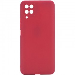 Силиконовый чехол Candy Full Camera для Samsung Galaxy M33 5G, Красный / Camellia