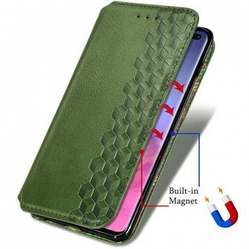 Шкіряний чохол книжка GETMAN Cubic (PU) для Samsung Galaxy M33 5G, Зелений - Samsung Galaxy M33 5G - зображення 5 
