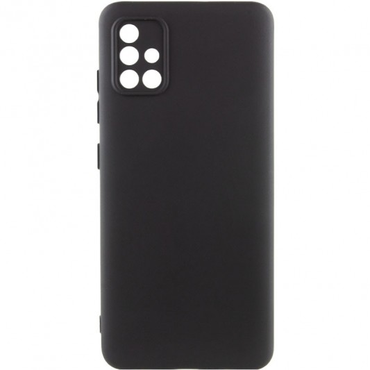 Чохол Silicone Cover Lakshmi Full Camera (A) для Samsung Galaxy A51, Чорний / Black