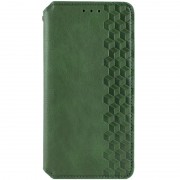 Кожаный чехол книжка GETMAN Cubic (PU) для Samsung Galaxy M54 5G, Зеленый