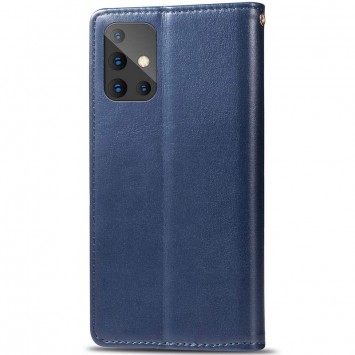 Кожаный чехол книжка GETMAN Gallant (PU) для Samsung Galaxy A51, Синий - Samsung Galaxy A51 - изображение 3