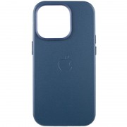 Шкіряний чохол Leather Case (AA Plus) with MagSafe для Apple iPhone 13 Pro (6.1"") Indigo Blue