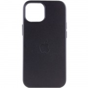 Шкіряний чохол Leather Case (AAA) with MagSafe для Apple iPhone 14 (6.1"), Midnight