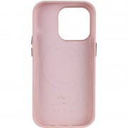 Кожаный чехол для Apple iPhone 14 Pro (6.1"") - Leather Case (AA Plus) with MagSafe Sand Pink