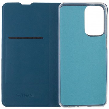 Кожаный чехол книжка GETMAN Elegant (PU) для Samsung Galaxy A23 4G, Синий - Samsung Galaxy A23 4G - изображение 3