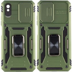 Ударопрочный чехол Camshield Army Ring для Xiaomi Redmi 9A, Оливковый / Army Green