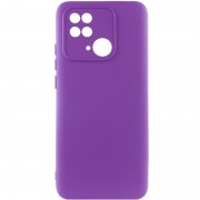 Чехол Silicone Cover Lakshmi Full Camera (A) для Xiaomi Redmi 10C, Фиолетовый / Purple