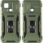 Ударопрочный чехол Camshield Army Ring для Xiaomi Redmi 10C, Оливковый / Army Green