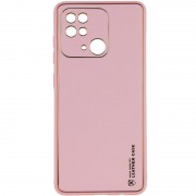 Кожаный чехол Xshield для Xiaomi Redmi 10C, Розовый / Pink