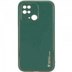 Кожаный чехол Xshield для Xiaomi Redmi 10C, Зеленый / Army green