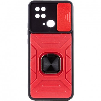 Ударопрочный чехол Camshield Flash Ring для Xiaomi Redmi 10C, Красный - Чехлы для Xiaomi Redmi 10C - изображение 2