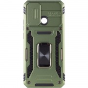 Ударостійкий чохол Camshield Army Ring для Xiaomi Redmi 10C, Оливковый / Army Green